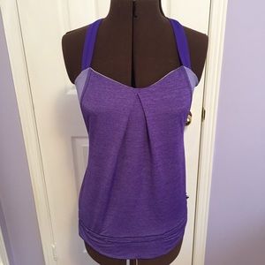 LULULEMON Restless Padded Purple Tank EUC - Size 8